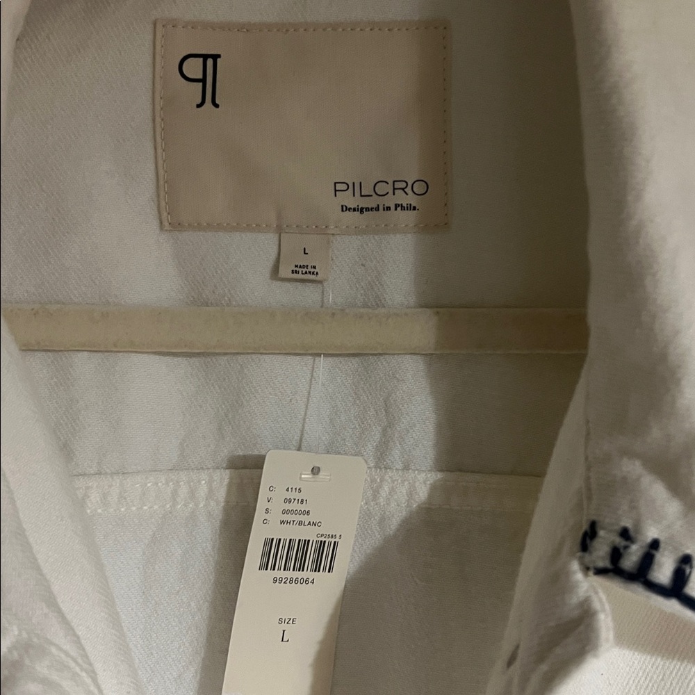 Pilcro Tillie Relaxed Denim Shacket Whipstitch Edition - Picture 2 of 6